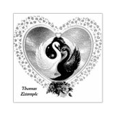 Tampons Encreurs Cygne noir et cygne blanc (Impression)