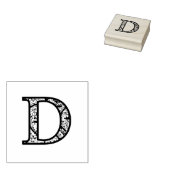 Tampons Encreurs D Timbre d'art en bois Monogramme éclairé (Tamponné)