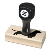 Tampons Encreurs Dachshund Silhouette | Chien Wiener à revêtement l (Tampon)