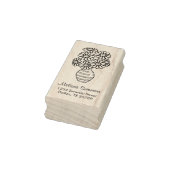 Tampons Encreurs Daisy Flowers Bouquet Vase Adresse (Tampon)