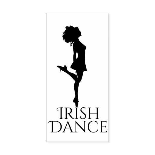 Tampons Encreurs Danse Irlandaise Danseuse Danser Danser Black Whit (Impression)