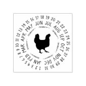 Tampons Encreurs Date À Laquelle Les Oeufs Ont Été Déposés Cachet E (Impression)