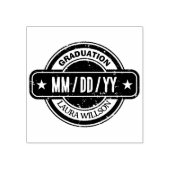 Tampons Encreurs Date de remise des diplômes personnalisée avec eff (Impression)