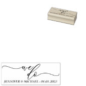 Tampons Encreurs Date du mariage de script (Tamponné)