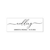 Tampons Encreurs Date du nom personnalisé Mariage de signature (Impression)