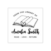 Tampons Encreurs De La Bibliothèque De | Carnet de coeur simple (Impression)