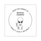 Tampons Encreurs De la bibliothèque de Funny Alien Book (Impression)