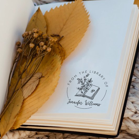 Tampons Encreurs De la bibliothèque de, livre botanique