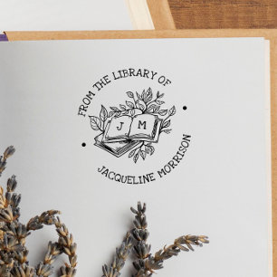 Tampons Encreurs De la bibliothèque de livre botanique ancien initi