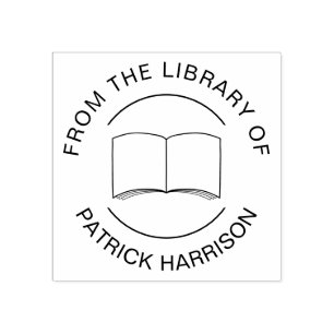 Tampons Encreurs De la Bibliothèque du livre personnalisé