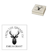 Tampons Encreurs De la bibliothèque Tête de cerf Nom personnalisé L (Tamponné)