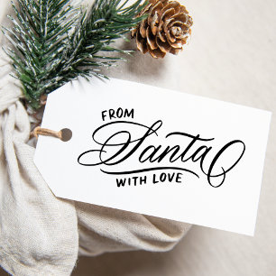 Tampons Encreurs De Père Noël Avec Amour Calligraphie Script Vacanc