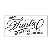 Tampons Encreurs De Père Noël Avec Script D'Amour + Nom Noël (Impression)