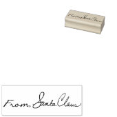 Tampons Encreurs De Santa Claus Script Calligraphy Timbre en caoutc (Tamponné)