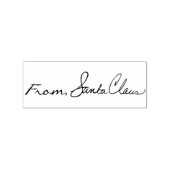 Tampons Encreurs De Santa Claus Script Calligraphy Timbre en caoutc (Impression)