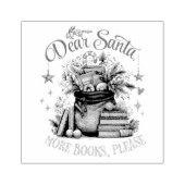 Tampons Encreurs Dear Santa, More Books Please  (Impression)