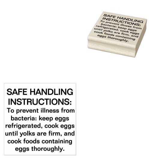 Tampons Encreurs Déclaration sur la manipulation sécuritaire des oe (Tamponné)