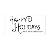 Tampons Encreurs Décor Personnalisé Joyeux Jours Fêtes en caoutchou (Impression)