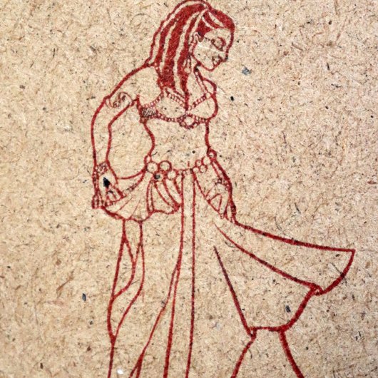 Tampons Encreurs Déesse de la danseuse du ventre Nubian