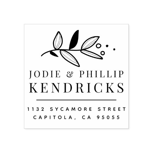 Tampons Encreurs Delicical Botanical Married Couple Adresse de reto (Impression)