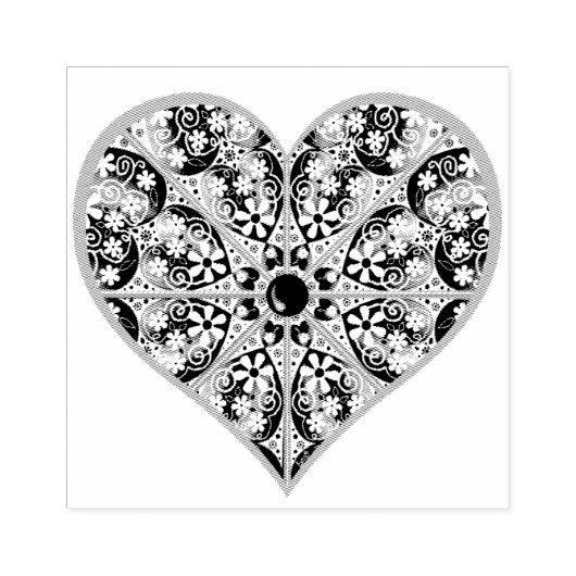 Tampons Encreurs Dentelle en céramique Bleu de Grèce & flocon de ne (Impression)