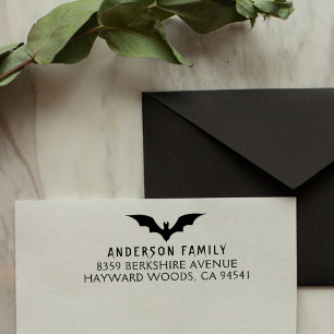 Tampons Encreurs Déplaisant Bat Halloween Family Adresse de retour