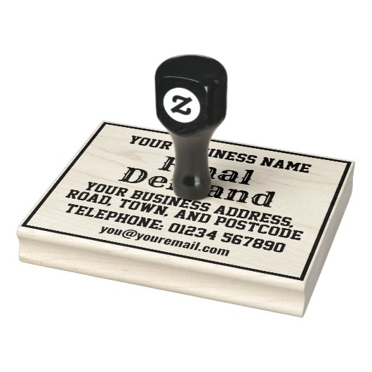 Tampons Encreurs Dernière demande avec nom, adresse, etc (Tampon)