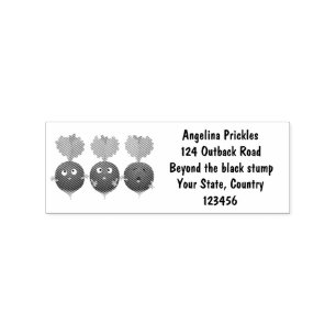 Tampons Encreurs Des radis mignons chantant des légumes de dessin a