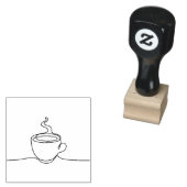 Tampons Encreurs Design à main de café chaud (Tamponné)