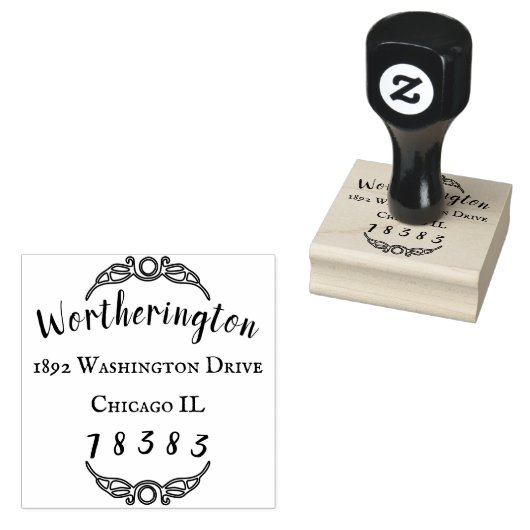 Tampons Encreurs Design original Timbre en caoutchouc bois (Tamponné)