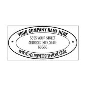 Tampons Encreurs Design Your Own Address Oval Rubber Stamp Example (Impression)