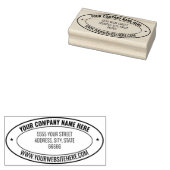 Tampons Encreurs Design Your Own Address Oval Rubber Stamp Example (Tamponné)