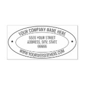 Tampons Encreurs Design Your Own Address Oval Rubber Stamp Example (Impression)