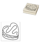 Tampons Encreurs Dessert De Gâteaux De Coeur (Tamponné)