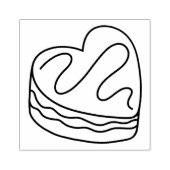 Tampons Encreurs Dessert De Gâteaux De Coeur (Impression)