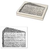 Tampons Encreurs Dessert de la tranche de gâteau de la couche de gi (Tamponné)