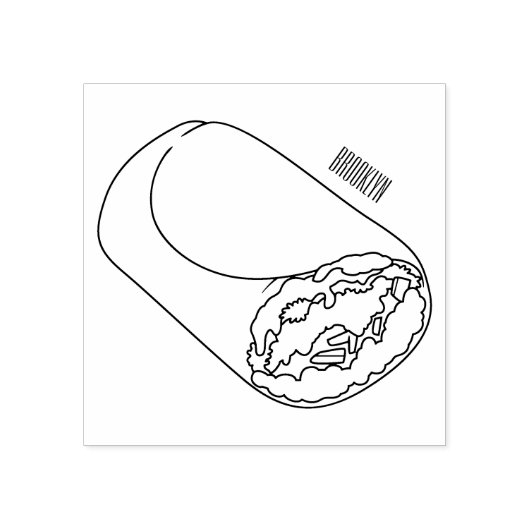 Tampons Encreurs dessin animé de Burrito (Impression)