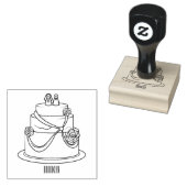 Tampons Encreurs dessin animé de gâteau mariage (Tamponné)