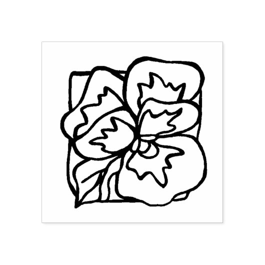 Tampons Encreurs Dessin de fleurs en ansy (Impression)