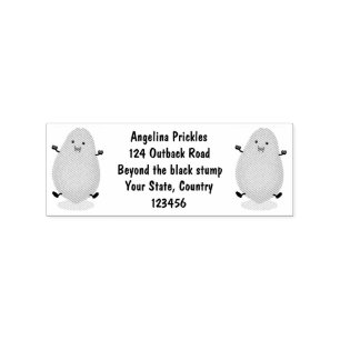 Tampons Encreurs dessin de la patte papaye de Cute kawaii