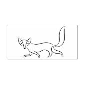 Tampons Encreurs Dessin de ligne Fox simple (Impression)