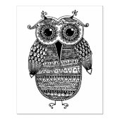 Tampons Encreurs Dessin d'encre de chouette ethnique (Impression)