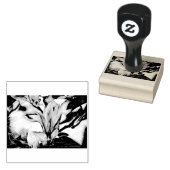 Tampons Encreurs Dessin d'une branche de fleur de magnolia (Tamponné)