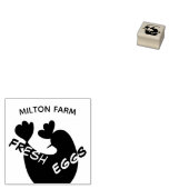 Tampons Encreurs dessin mignon avec monogramme d'oeuf de poulet (Tamponné)