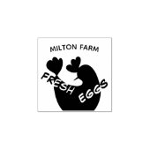 Tampons Encreurs dessin mignon avec monogramme d'oeuf de poulet (Impression)