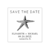 Tampons Encreurs Destination de plage Mariage d'étoiles de mer enre (Impression)