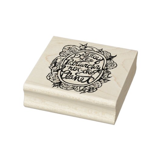 Tampons Encreurs Détruisez le patriarcat et non la planète (Tampon)