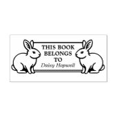 Tampons Encreurs Deux lapins - Ce livre appartient à (Ex Libris) (Impression)