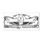 Tampons Encreurs Deux Sirènes Nom Initial de la bibliothèque (Impression)