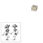 Tampons Encreurs Dia de los Muertos dansant squelettes masculins (Tamponné)